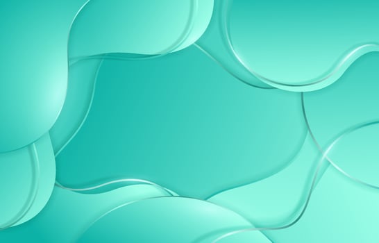 Mint Green Abstract Wave Background vector