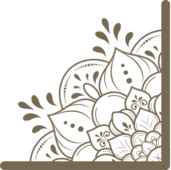 Floral corner shapes, Leaves border frame illustration png