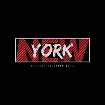 New york t-shirt and apparel design vector
