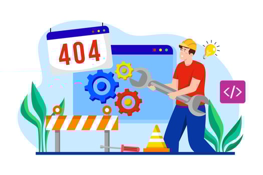 Technical Specialist flat illustration concept on white background vector
