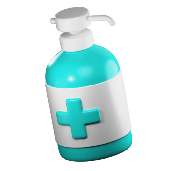 3D Sanitizer PNG Illustration