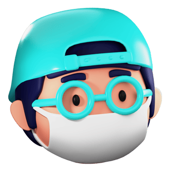 3D Mask PNG Illustration