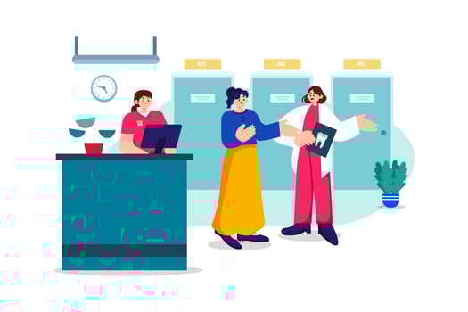 Orderly Illustration concept on white background vector