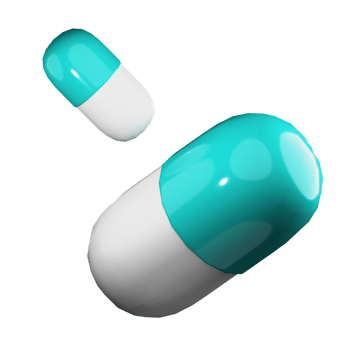 3D Tablet Medicine PNG Illustration