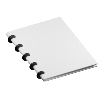 3D Notebook PNG Illustration