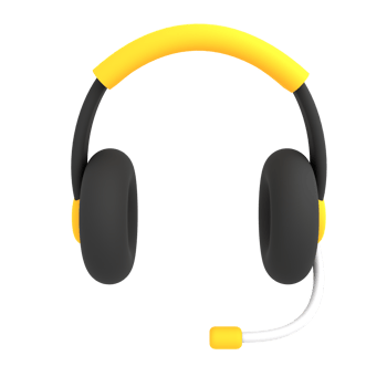 3d black headphone illustration ecommerce icon png