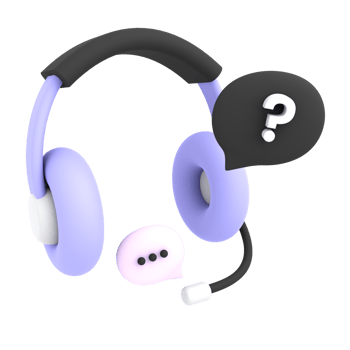 3d customer service with bubble speech and question mark icon ecommerce illustration png