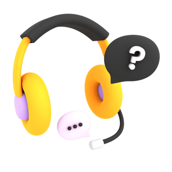 3d customer service with bubble speech and question mark icon ecommerce illustration png