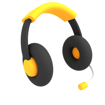3d black headphone illustration ecommerce icon png
