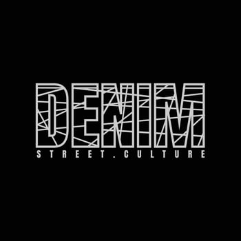 Denim t-shirt and apparel design vector