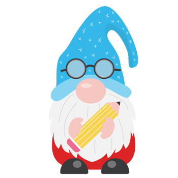cute gnomes Gnome students Back to School  design png