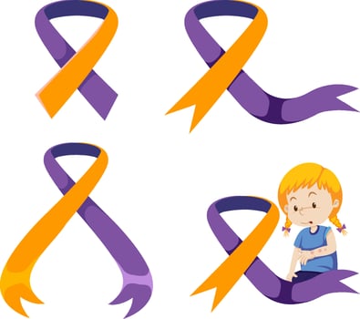 World Psoriasis Day Ribbon Symbol vector