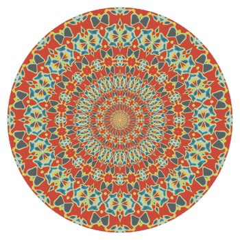 Abstract mandala pattern with circle shape png