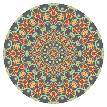 Abstract mandala pattern with circle shape png