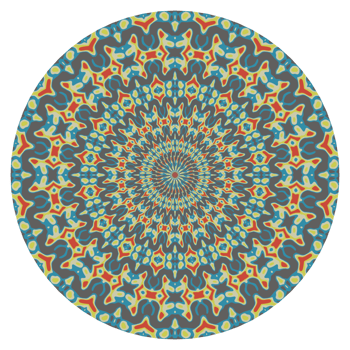 Mandala pattern with round shape png