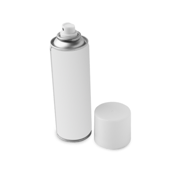 Spray can mockup cutout, Png file
