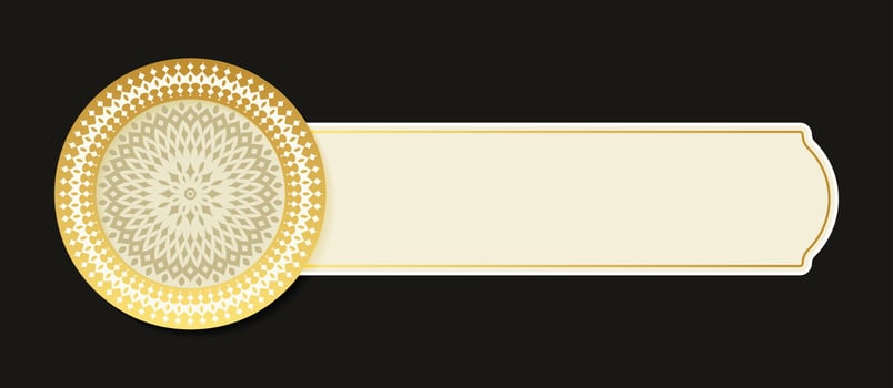 Luxury mandala decorative banner vector