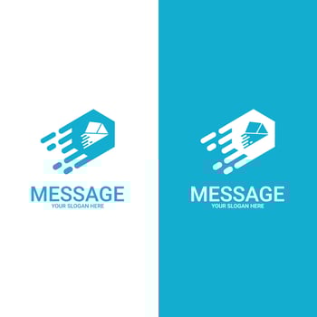 Chat Application Logo Icon Label Sticker Sign Design Vector. suitable for company logo, print, digital, icon, apps, and other marketing material purpose. vector
