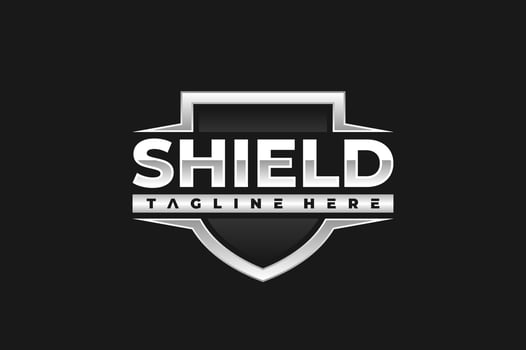 shield emblem logo vector