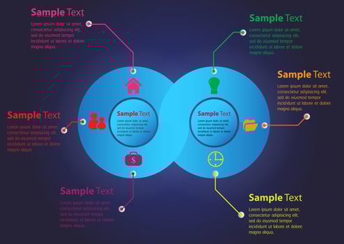 Colorful Modern Infographic vector