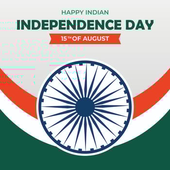 15th August Indian independence day social media post design vector