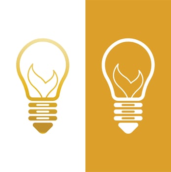 light bulb symbol icon vector