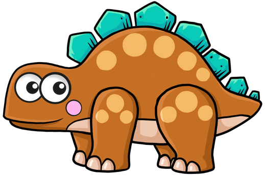 cute cartoon dinosaur character png