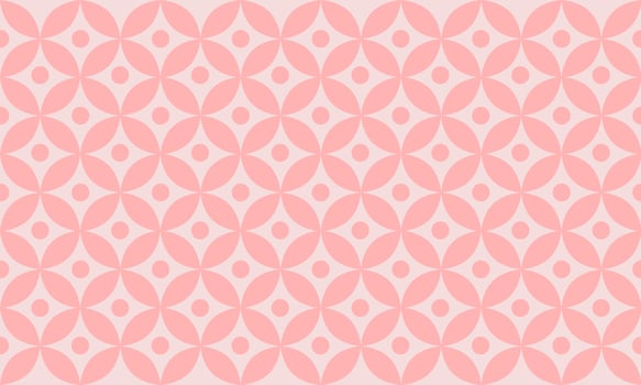 Pink geometric pattern background with circle. vector