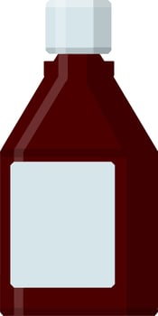 Packaging of tablets. Medical icon for app. Flat illustration. vector
