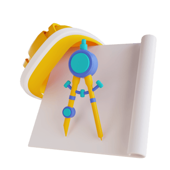 3D illustration helmet and period png