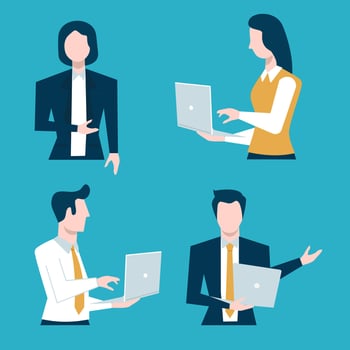 People working character. vector