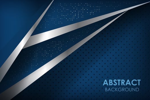 Abstract luxury 3d overlap background with blue paper layers. vector