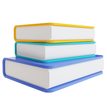 3D illustration books png