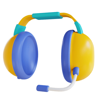 3D illustration headset png