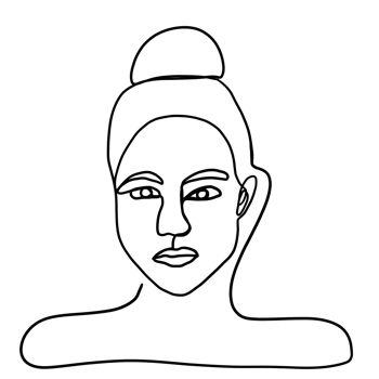 Line Art Woman png