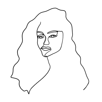 Line Art Woman png