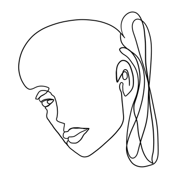 Line Art Woman png