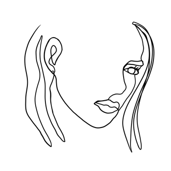 Line Art Woman png