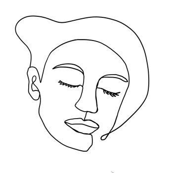 Line Art Woman png