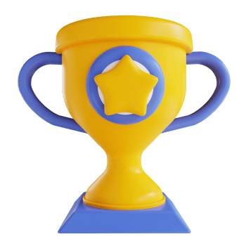 3D illustration Trophy png