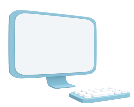 3D rendering computor icon png