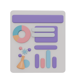 3D rendering science research paper result, icon png