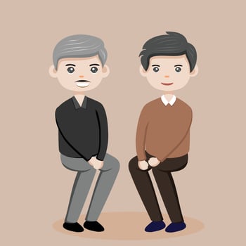 couple avatar, couple character, couple cartoon, father, Dad vector