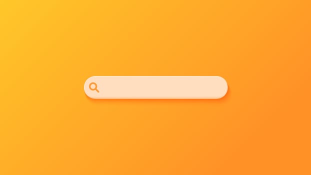 Minimal search bar. Simple and modern search bar design. vector