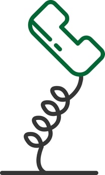 Telephone Line Two Color vector