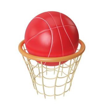 Basket Ball 3D Render Illustration png