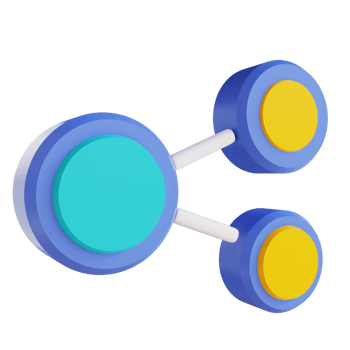 3D illustration Share information png