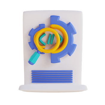 3D illustration search code png
