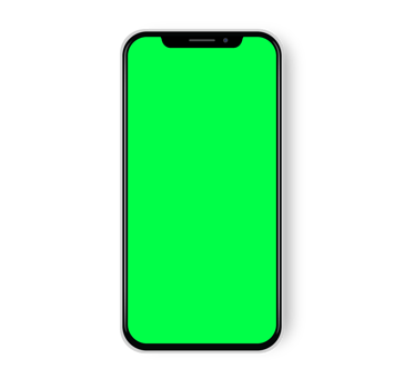 Green Screen Notch Display Smartphone Clip Art Illustration Technology png