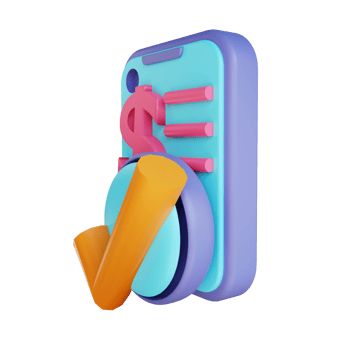 3D illustration transaction png